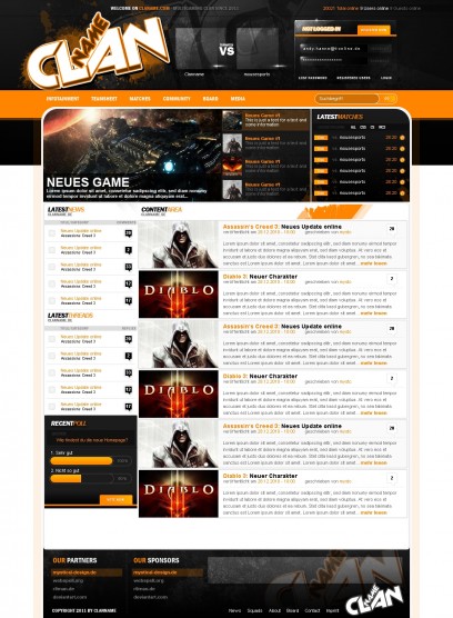 Webspell Clantemplate v007_2